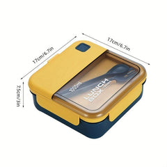 Portable Lunch Box With Tableware Bento Box Fork Spoon