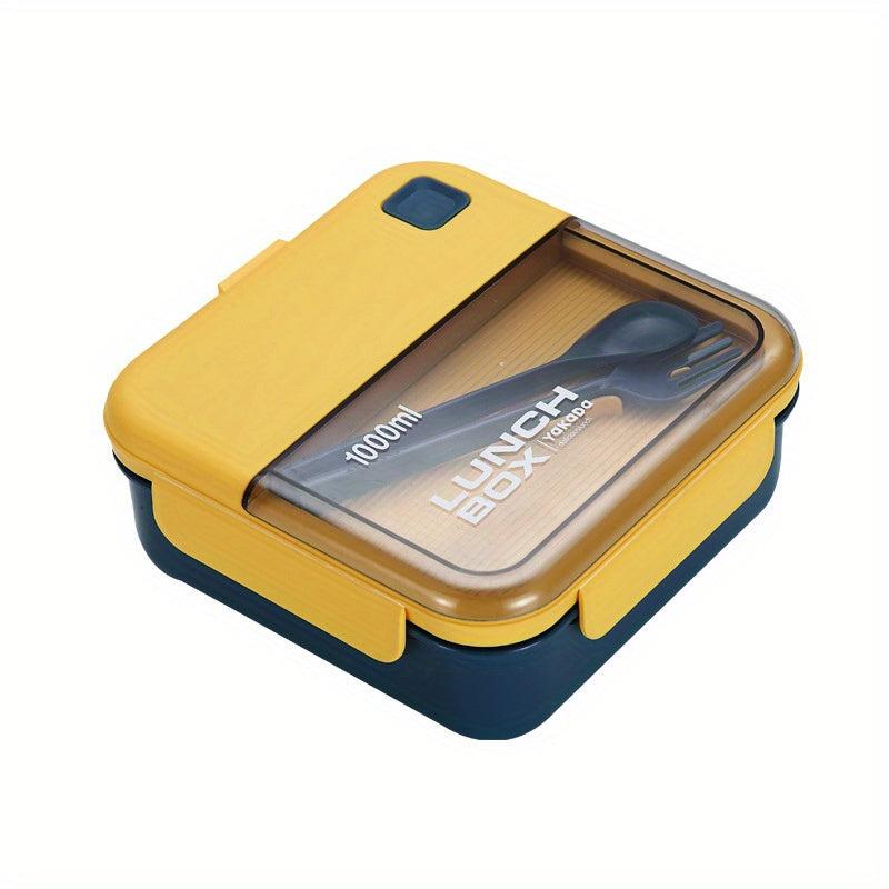 Portable Lunch Box With Tableware Bento Box Fork Spoon