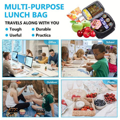 Insulated Lunch Bag for Camping Picnic Beach - School and Work Essential