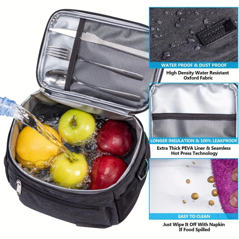 Insulated Lunch Bag for Camping Picnic Beach - School and Work Essential