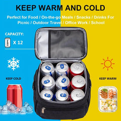 Insulated Lunch Bag for Camping Picnic Beach - School and Work Essential