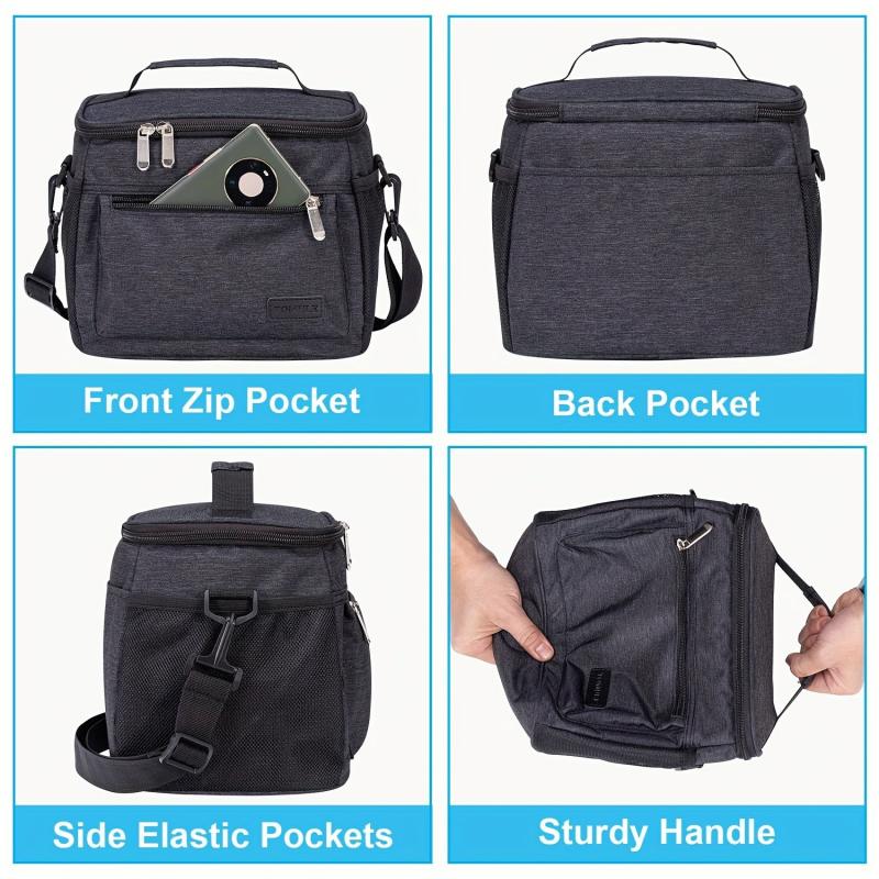 Insulated Lunch Bag for Camping Picnic Beach - School and Work Essential