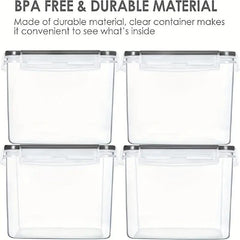 3pcs Airtight Food Storage Containers BPA PP Material Canisters