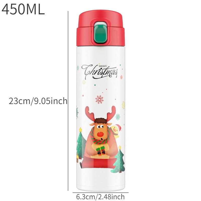 450ml Leakproof Insulated Vacuum Cup Christmas Gift for Outdoor Activities