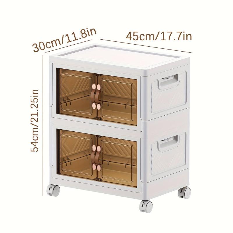 1pc Plastic Foldable Storage Box Multifunctional Clothes Organizer