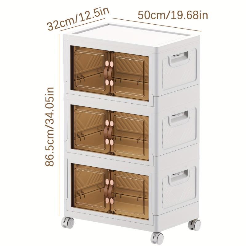 1pc Plastic Foldable Storage Box Multifunctional Clothes Organizer