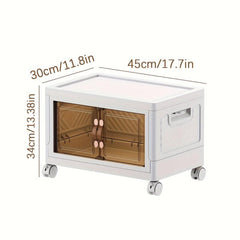 1pc Plastic Foldable Storage Box Multifunctional Clothes Organizer