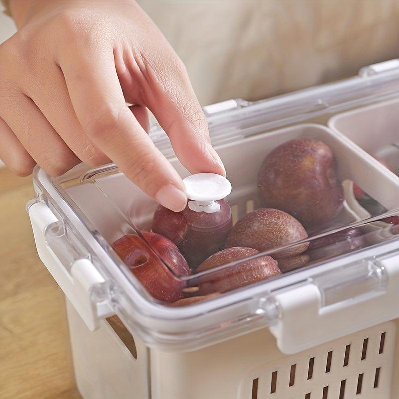 Refrigerator Storage Box Large Capacity Fresh Keeping Double Layer Box
