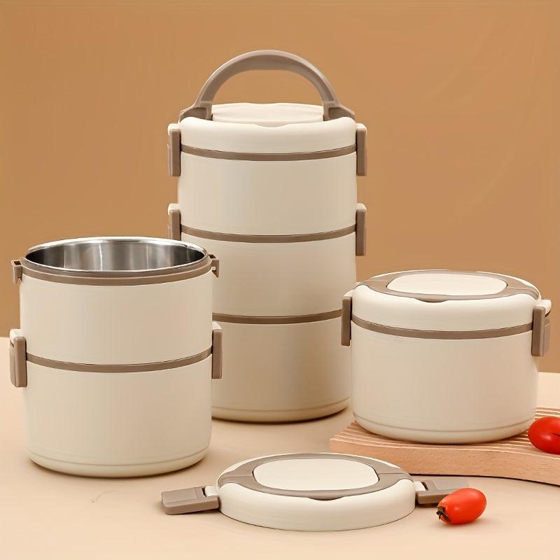 Stainless Steel Insulated Bento Box 3 Layer Leakproof Lunch Box