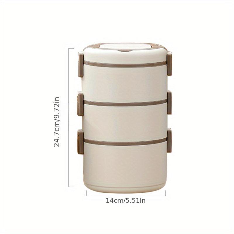 Stainless Steel Insulated Bento Box 3 Layer Leakproof Lunch Box