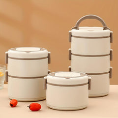 Stainless Steel Insulated Bento Box 3 Layer Leakproof Lunch Box