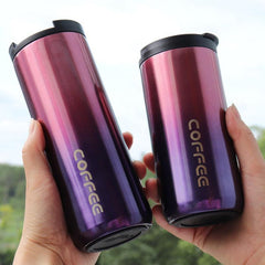 Stainless Steel 304 Coffee Mug Vacuum Travel Thermal Cup 17oz