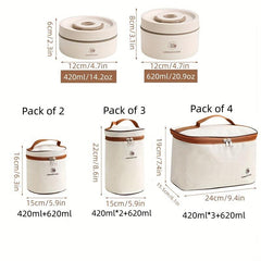SUS304 Stainless Steel Insulated Lunch Box Leakproof Stackable