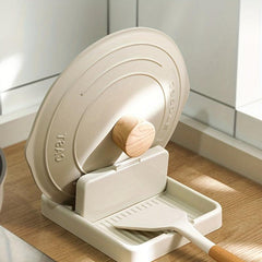Foldable Pot Lid Holder & Spoon Rest - Heat Resistant Cooking Utensil Rack
