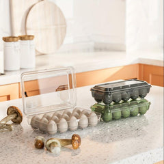 Egg Holder Plastic Storage Box Refrigerator Preservation Egg Tray
