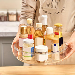 Rotating Seasoning Bottle Rack Glass Sealed Storage for Spices and Seasonings