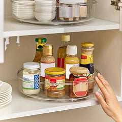 Rotating Seasoning Bottle Rack Glass Sealed Storage for Spices and Seasonings