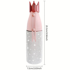 Studded Vacuum Cup Crown Lid 370ml 13oz Stainless Steel Water Bottle