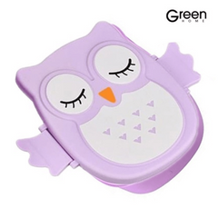 Leakproof Owl Lunch Box for Teens & Workers Divided Microwave Bento Box