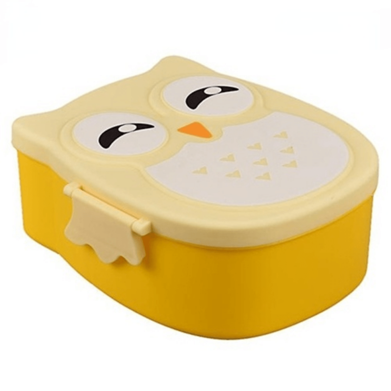 Leakproof Owl Lunch Box for Teens & Workers Divided Microwave Bento Box