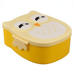Leakproof Owl Lunch Box for Teens & Workers Divided Microwave Bento Box