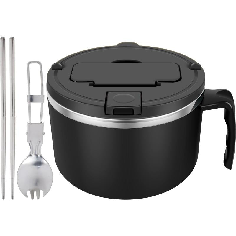 Rapid Ramen Bowl 1200ml with Lid, Spoon, Chopsticks