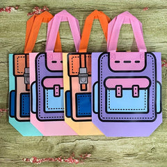 4pcs Portable Non woven Bag Snack Bag for Kids Kindergarten
