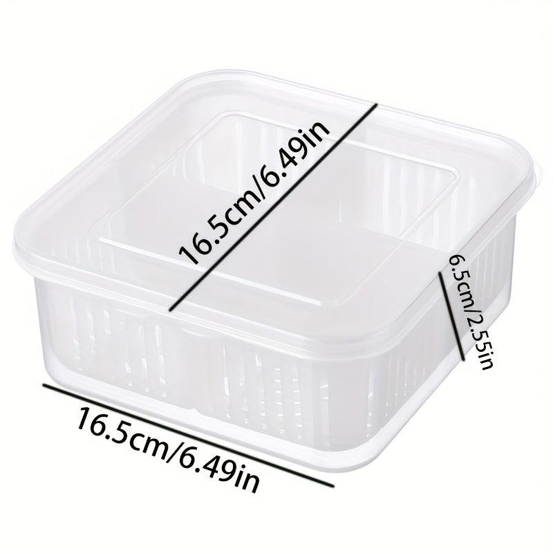 5pcs Green Onion Box With Lid Kitchen Storage Refrigerator Food Fresh keeping