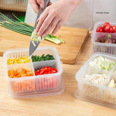 5pcs Green Onion Box With Lid Kitchen Storage Refrigerator Food Fresh keeping