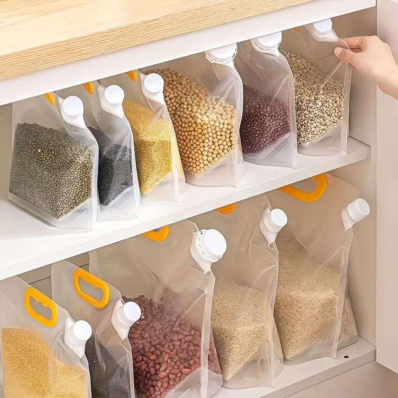 Transparent Sealed Food Storage Bag With Handle And Nozzle