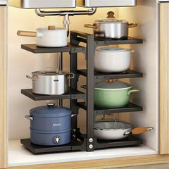 Adjustable Pot Organizer Under Cabinet 5 7 Layers