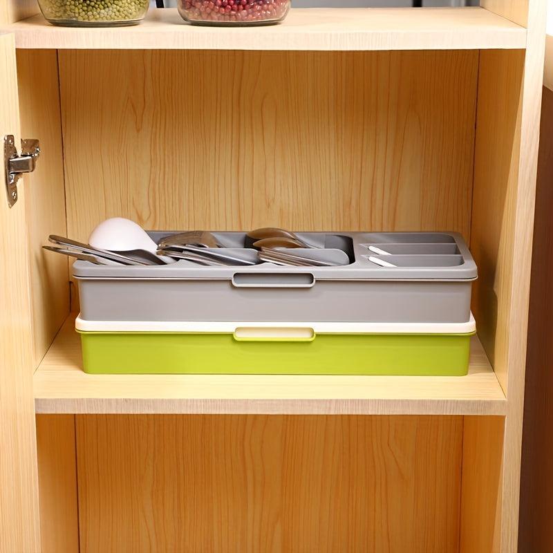 Tableware Storage Box Retractable Rack Drawer