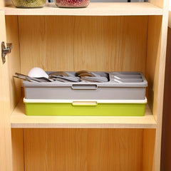 Tableware Storage Box Retractable Rack Drawer