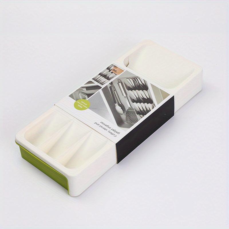 Tableware Storage Box Retractable Rack Drawer