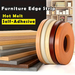 1pc Unpainted Board Furniture Glue Sealed Edge PVC Decorative Edge Banding