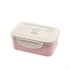 Leak Proof Square Lunch Box with Dual Compartments