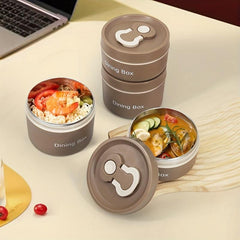 304 Stainless Steel Insulated Lunch Box Bento Box Portable Lunch