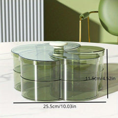 Flower Petal Shaped Snack Serving Tray with Lid for Home Living Room