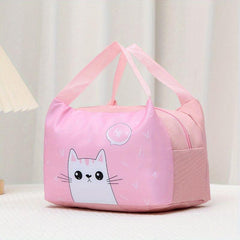 Animal Pattern Insulated Lunch Bag for School Work Picnic Beach