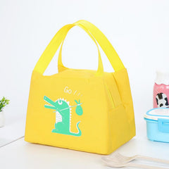 Animal Pattern Insulated Lunch Bag for School Work Picnic Beach