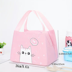 Animal Pattern Insulated Lunch Bag for School Work Picnic Beach