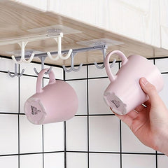 Plastic Mug Hook Utensil Holder Cabinet Storage Rack