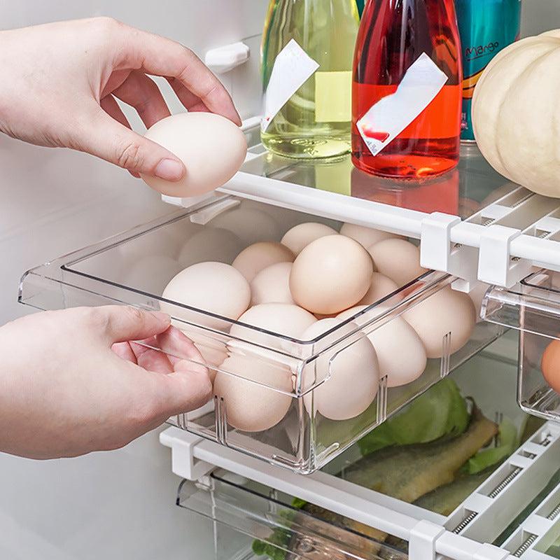 Fridge Drawers Organiser Plastic Storage Box 4 8 Dividers Extendable Drawer