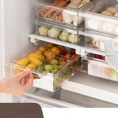 Fridge Drawers Organiser Plastic Storage Box 4 8 Dividers Extendable Drawer