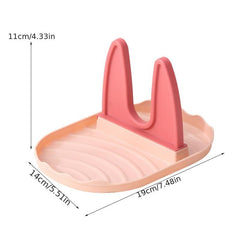 Kitchen Pot Lid Holder and Ladle Spoon Rest Organizer