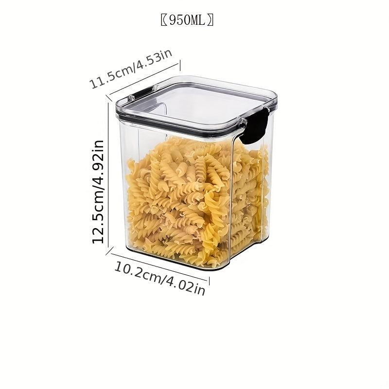 1Pc Food Storage Containers With Lids Candy Jars Transparent