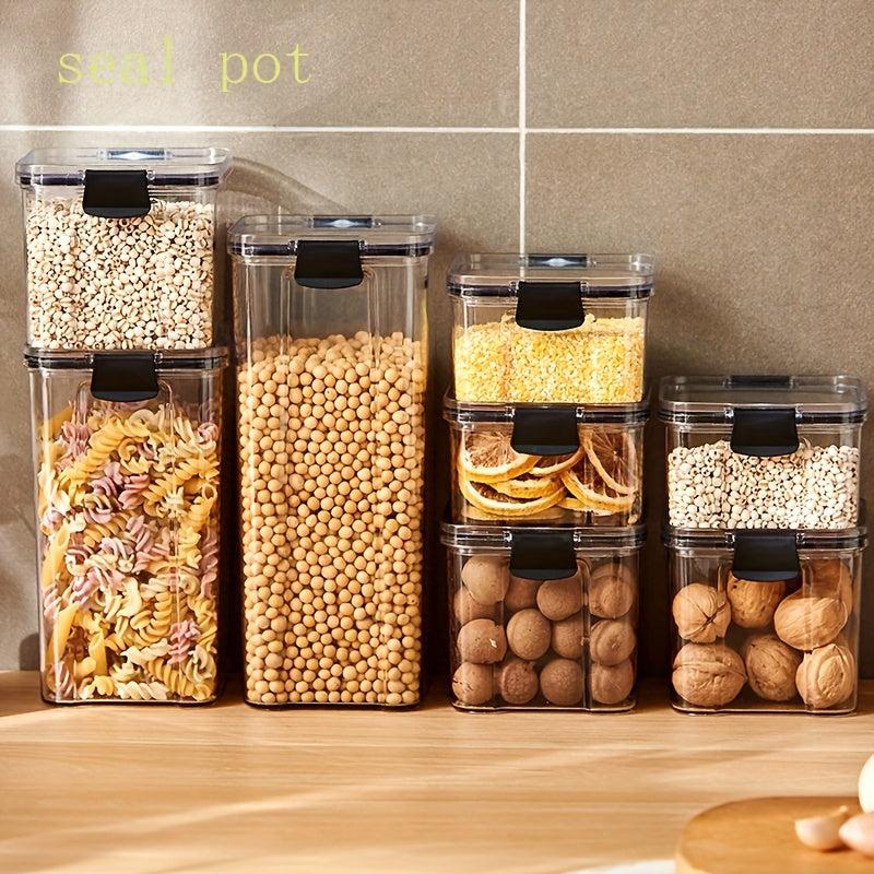 1Pc Food Storage Containers With Lids Candy Jars Transparent