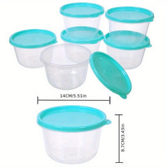 Circle Bento Storage Set with Lids for Fresh Keeping Food Storage