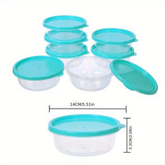 Circle Bento Storage Set with Lids for Fresh Keeping Food Storage