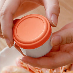 4pcs Kitchen Seasoning Jar Set Outdoor BBQ Portable Small Seasoning Box